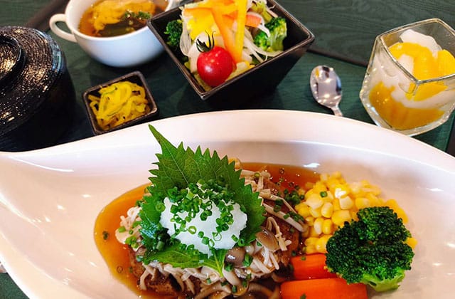 Japanese-style Hamburger Steak Set